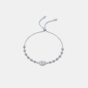 Fashorio White / One Size 1 Carat Moissanite 925 Sterling Silver Bracelet