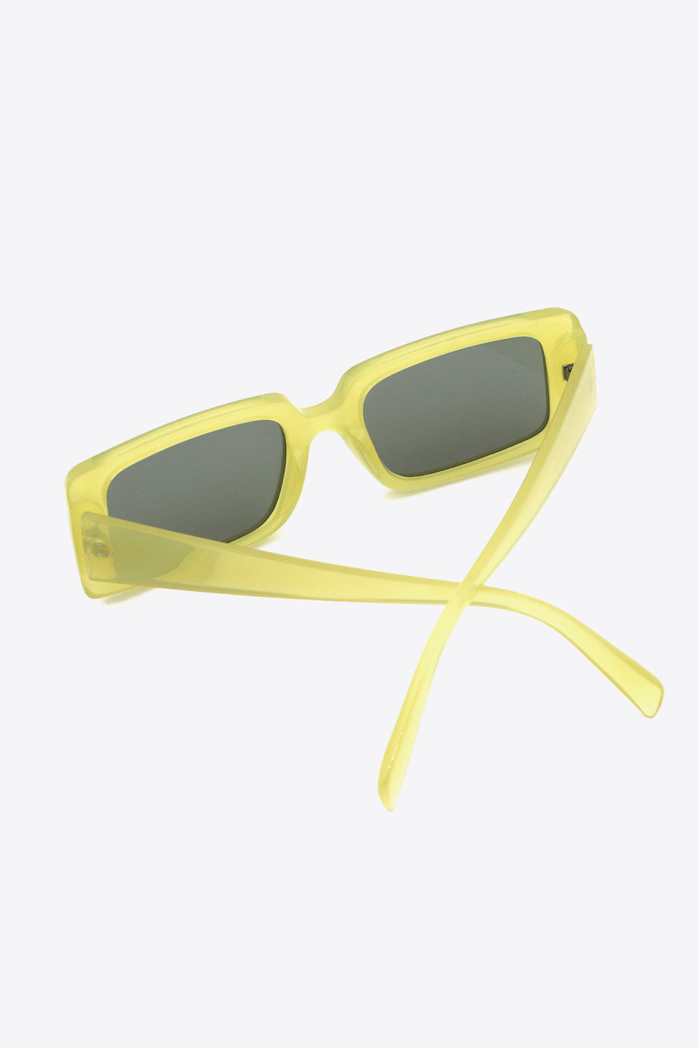Fashorio Yellow Green / One Size UV400 Polycarbonate Rectangle Sunglasses