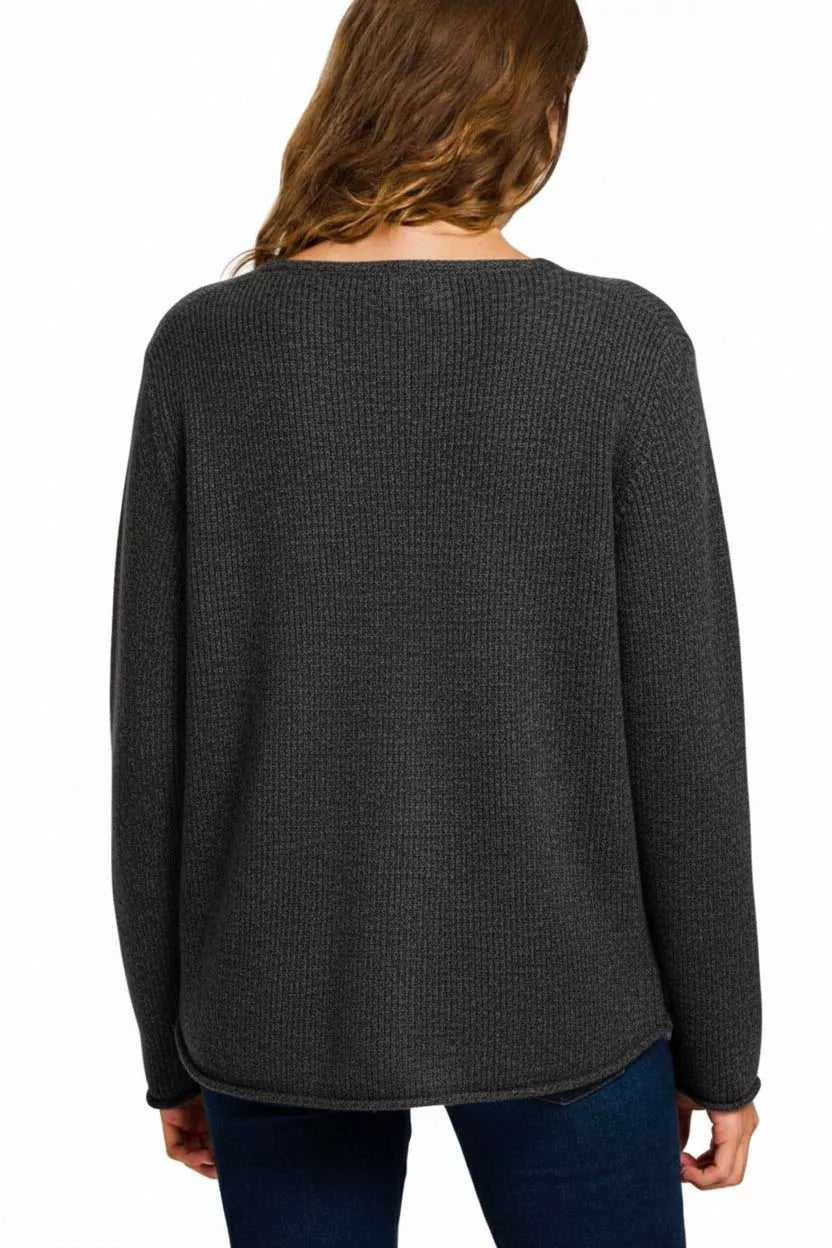 Fashorio Zenana Beach V Neck Sweater