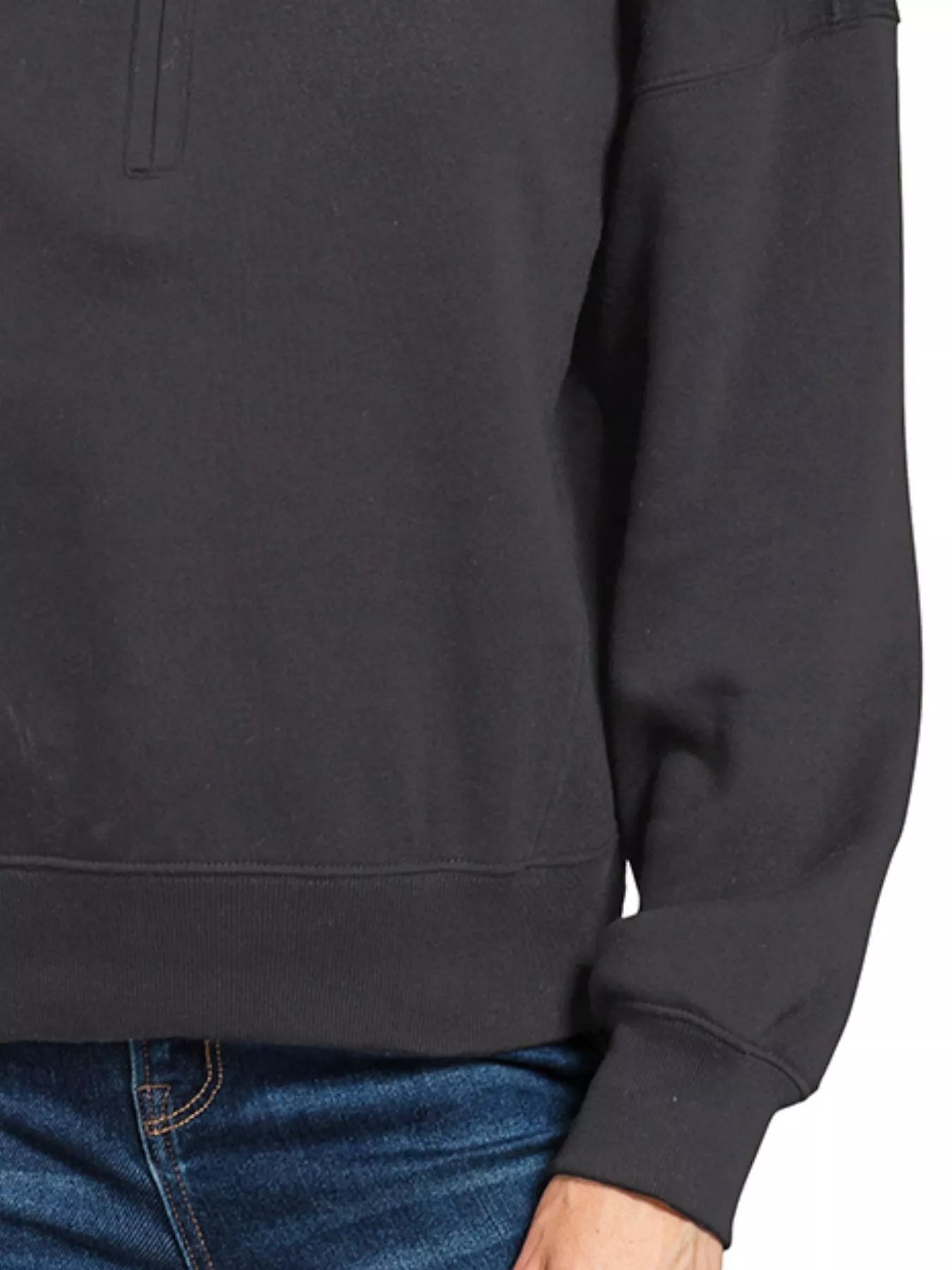 Fashorio Zenana Fleece High Neck Half Zip Sweatshirt