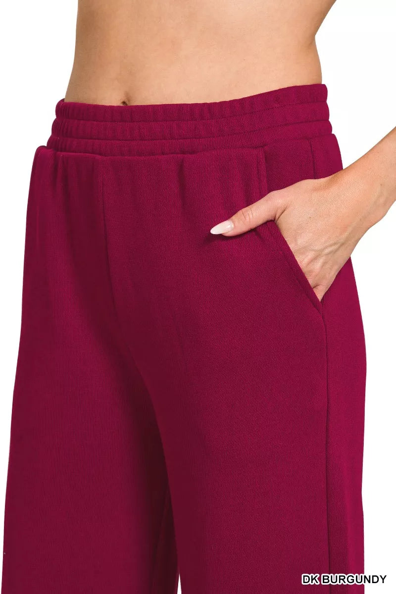 Fashorio Zenana French Rib Pullover and Pants Set