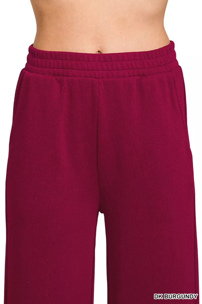 Fashorio Zenana French Rib Pullover and Pants Set