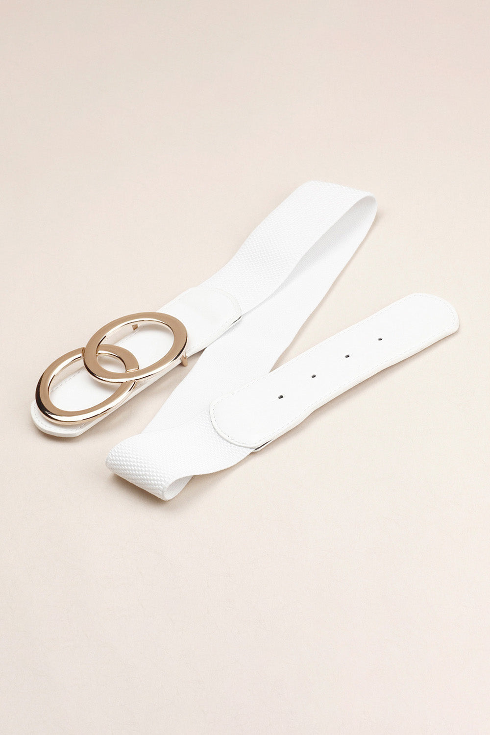 Fashorio Zinc Alloy Buckle Elastic PU Belt