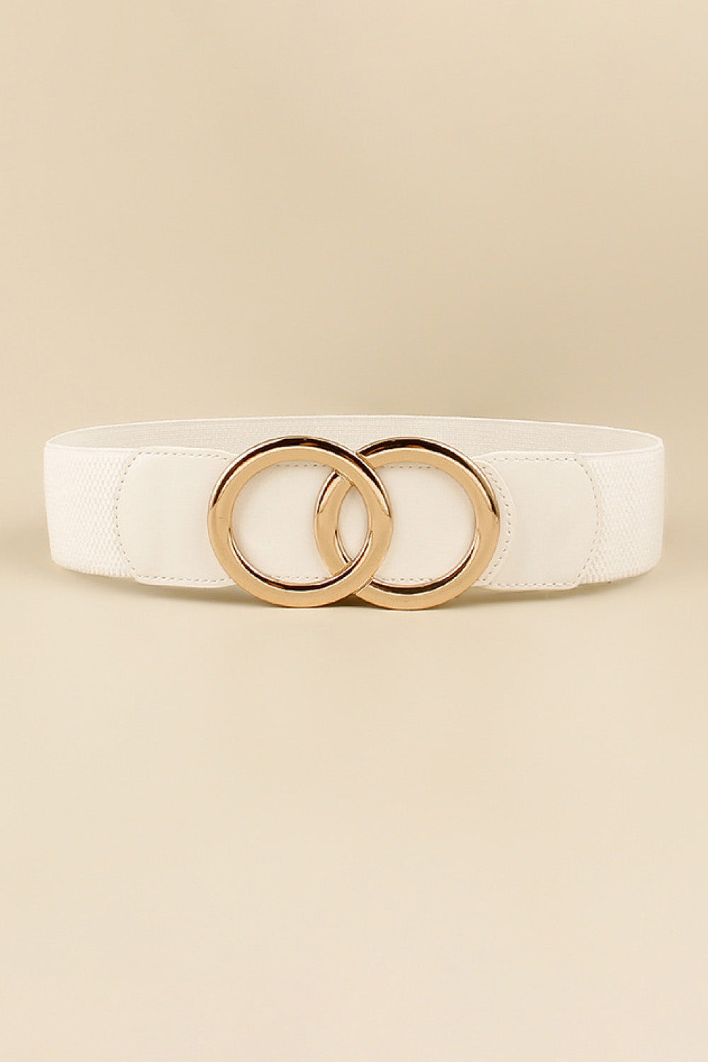 Fashorio Zinc Alloy Buckle Elastic PU Belt