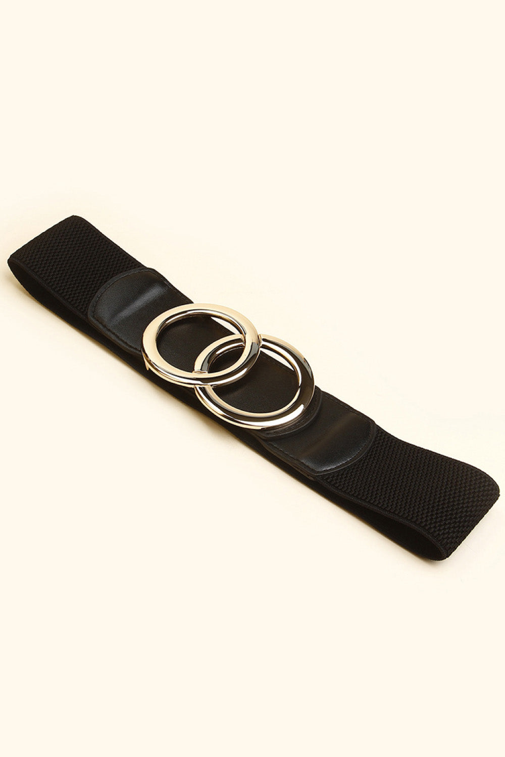 Fashorio Zinc Alloy Buckle Elastic PU Belt
