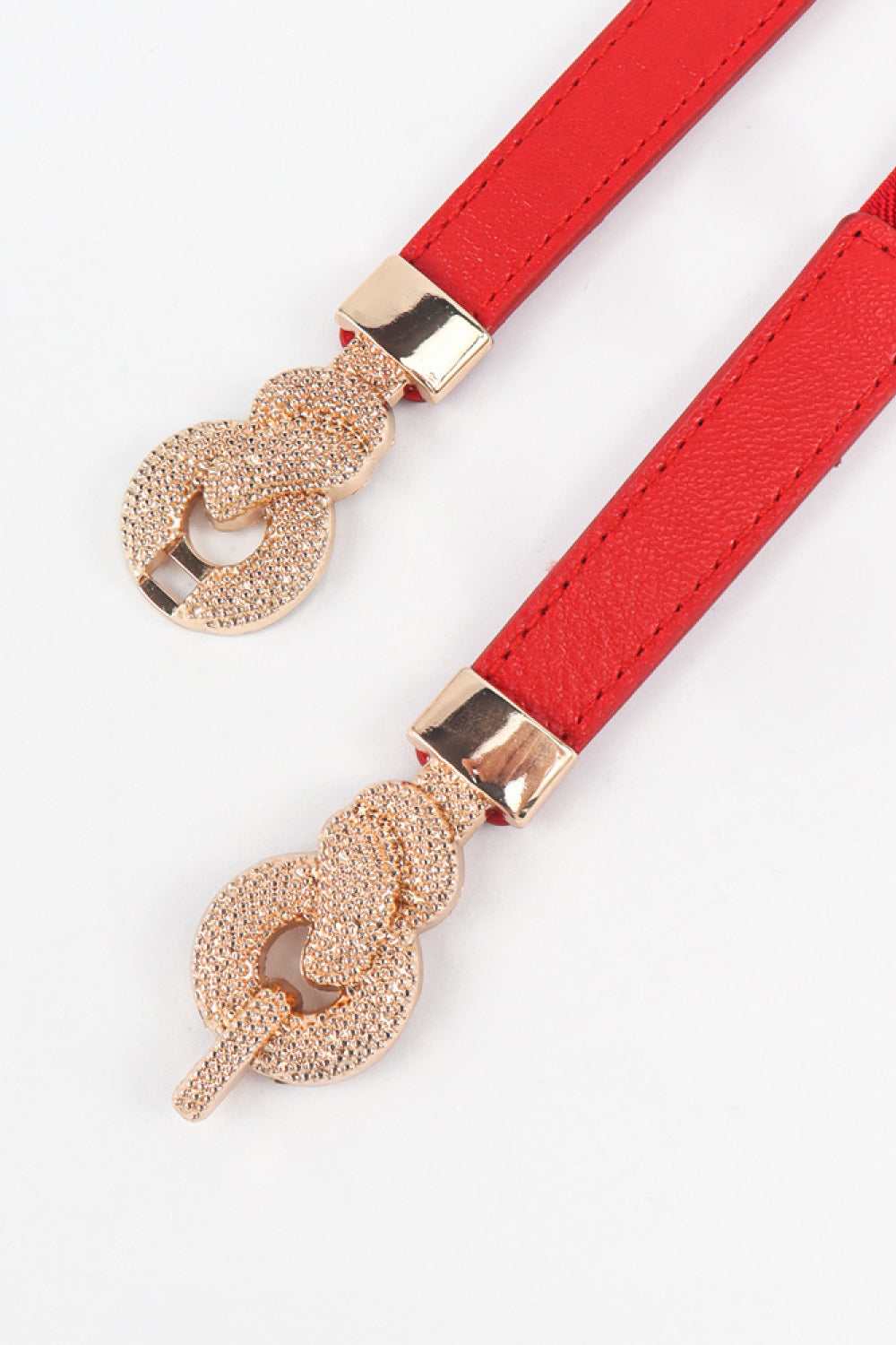 Fashorio Zinc Alloy Buckle PU Leather Belt