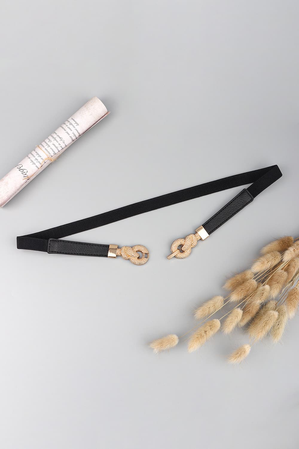 Fashorio Zinc Alloy Buckle PU Leather Belt