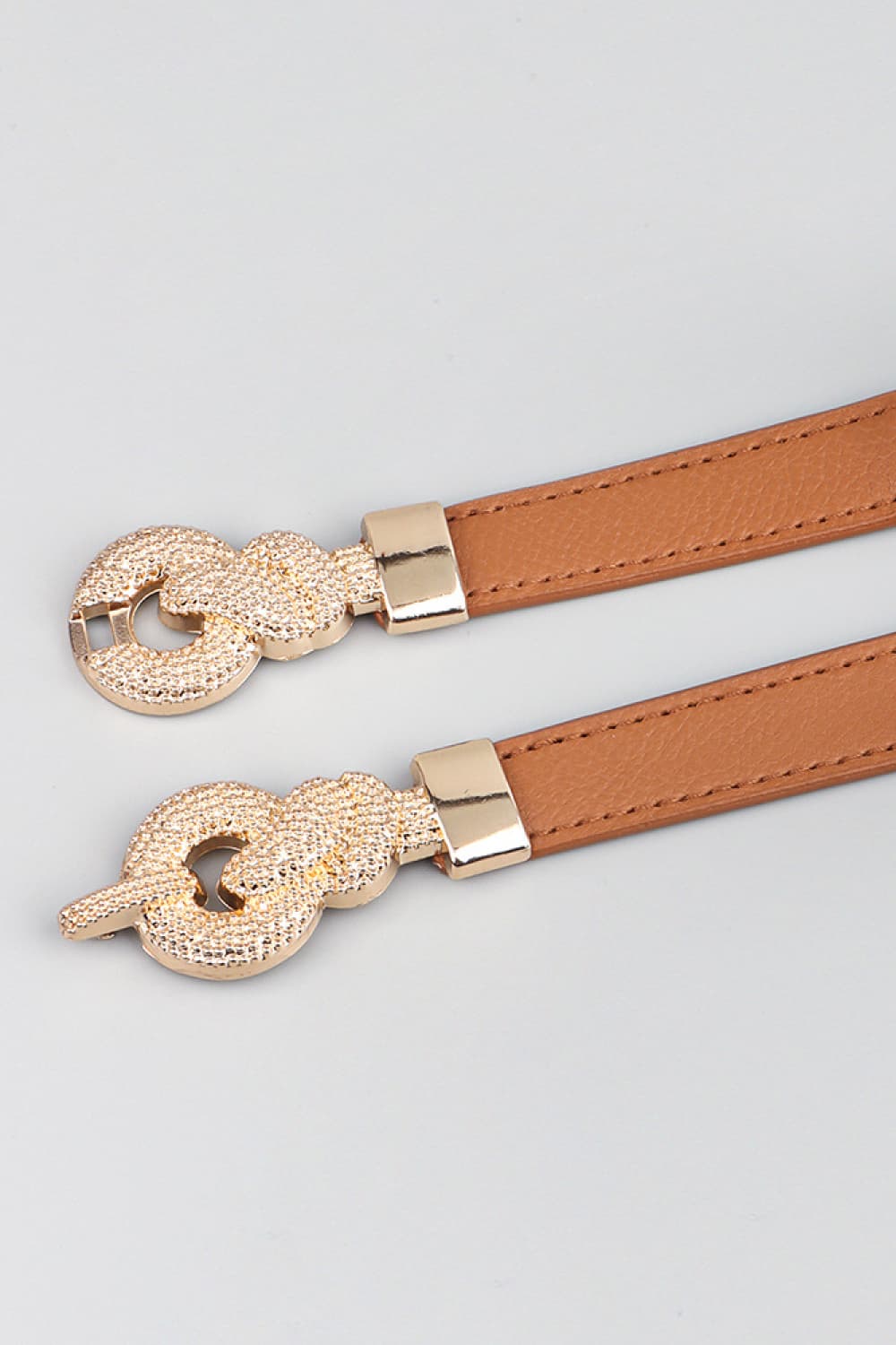 Fashorio Zinc Alloy Buckle PU Leather Belt