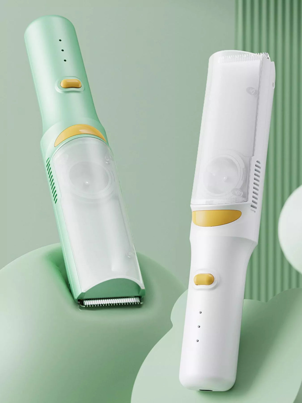 White cordless hair clipper front view