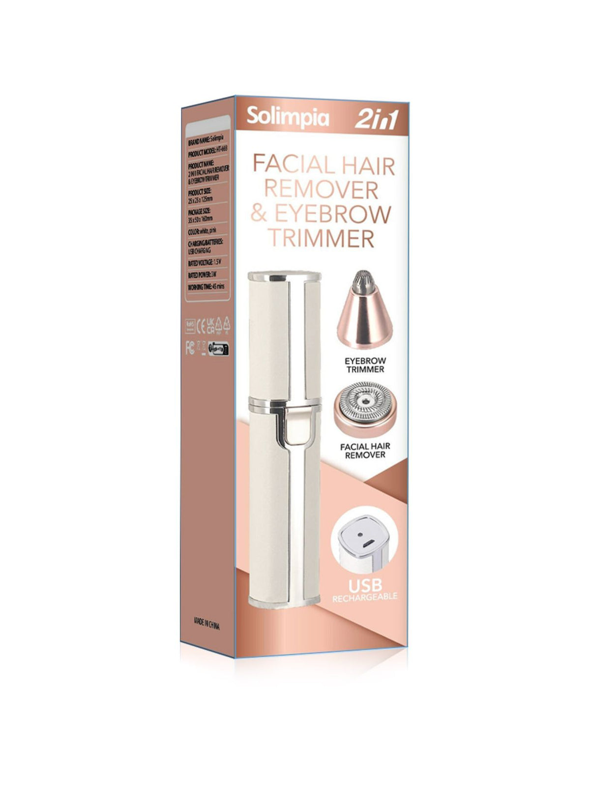 Eyebrow trimmer ready to use