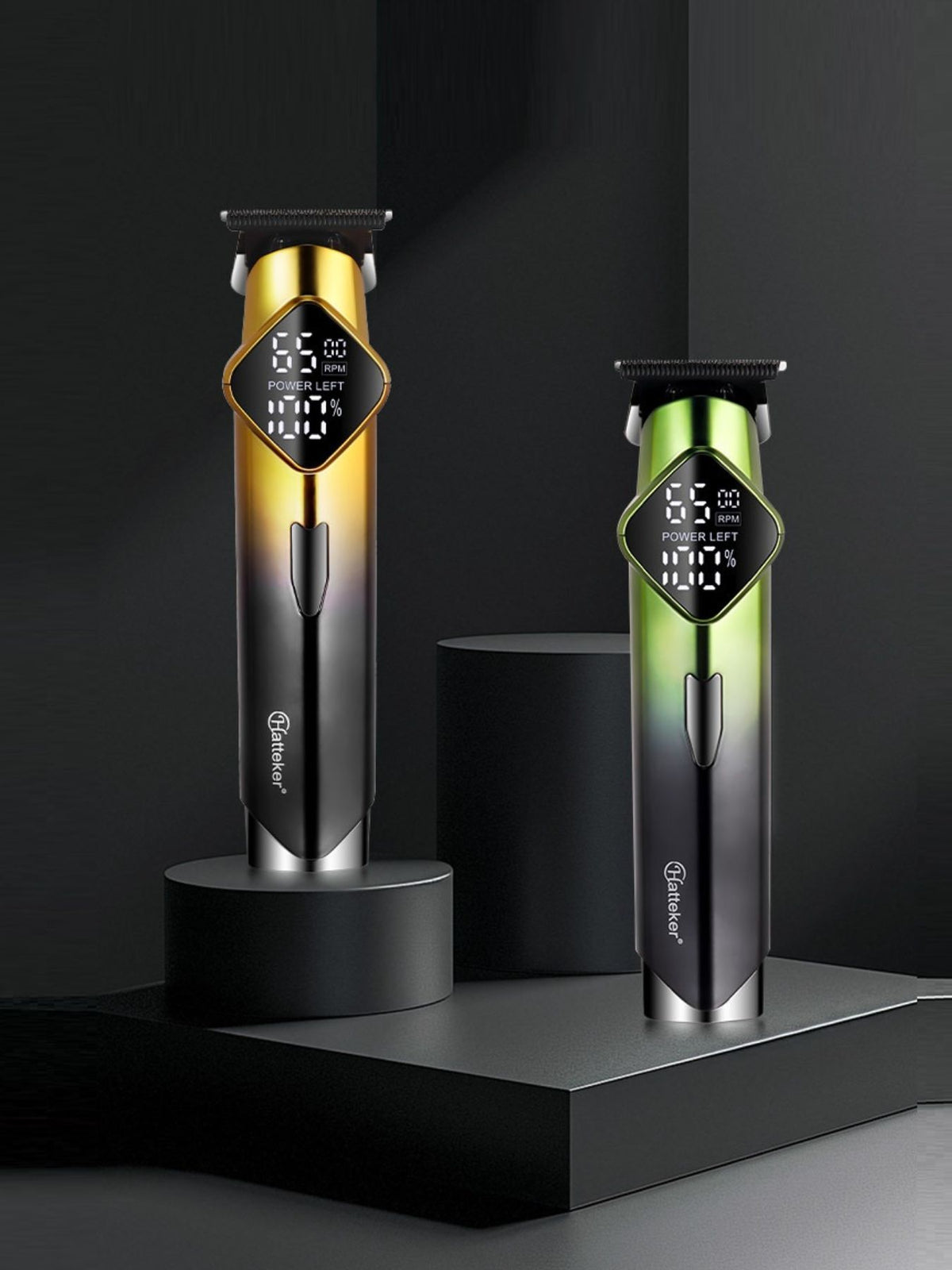 Cordless hair clipper with LED display