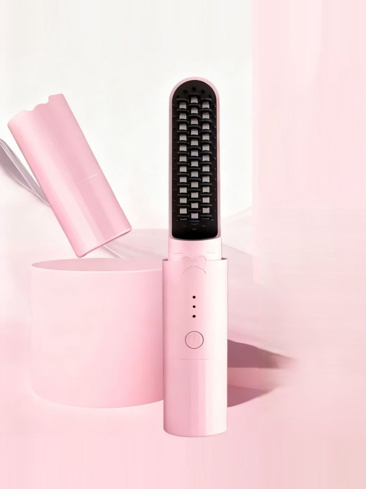 Ionic heated straightening comb set
