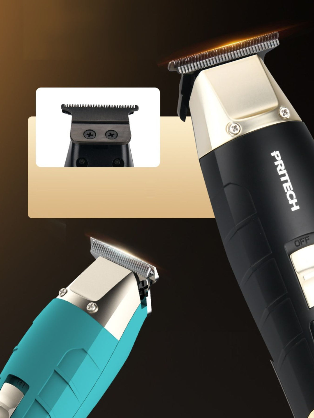 Hair clipper in black finish