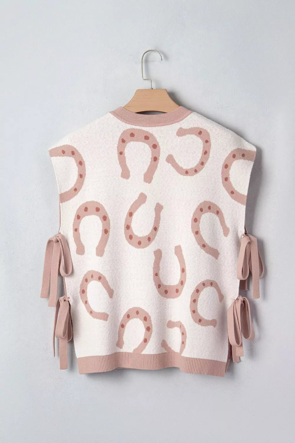 Printed knit top back view