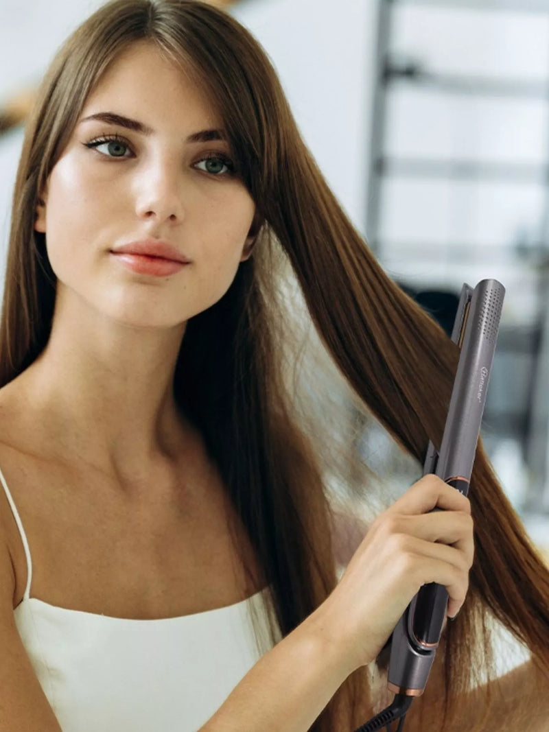 Gold 2 in 1 hair straightener and curler