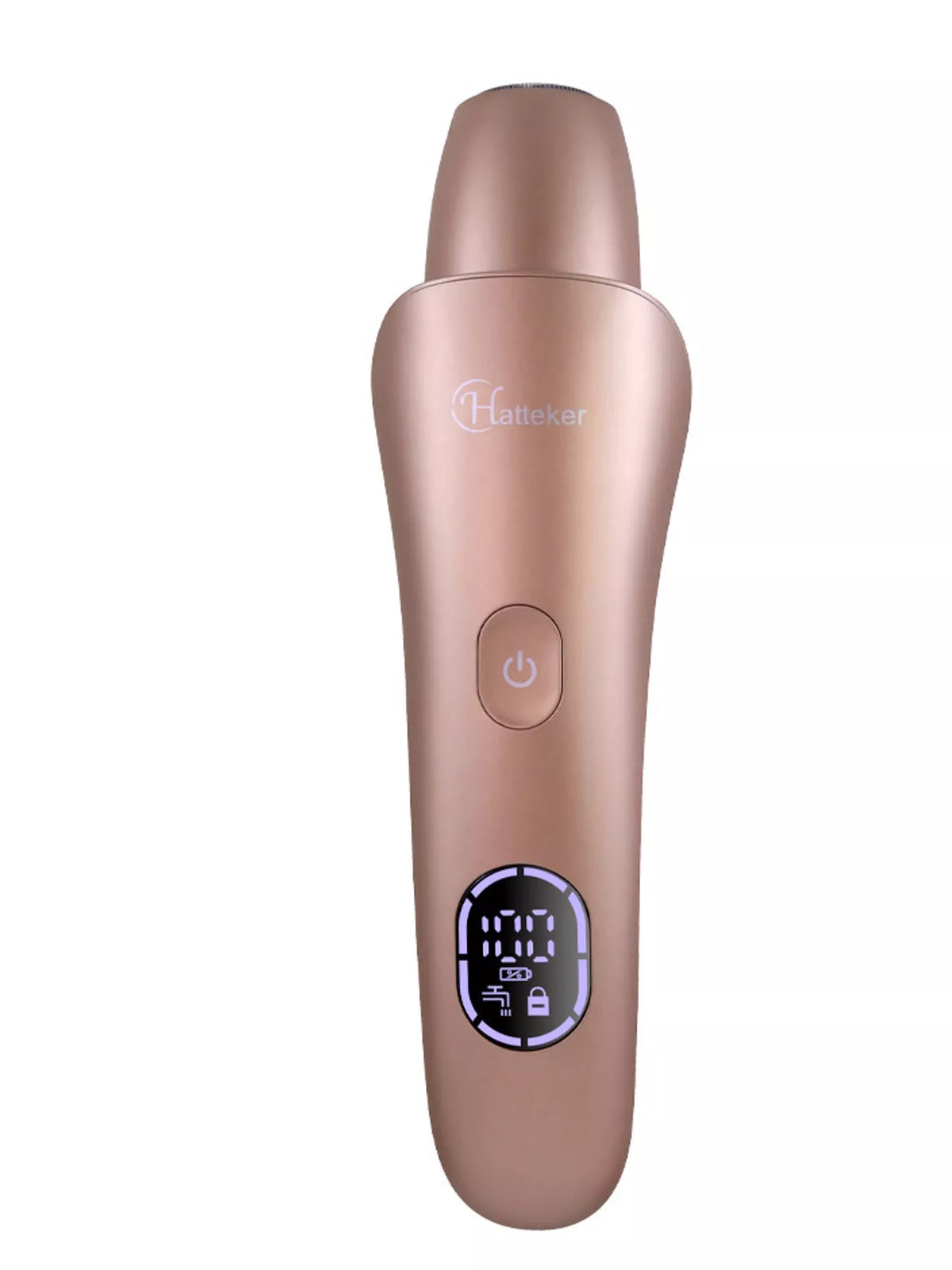 Rose gold epilator top view