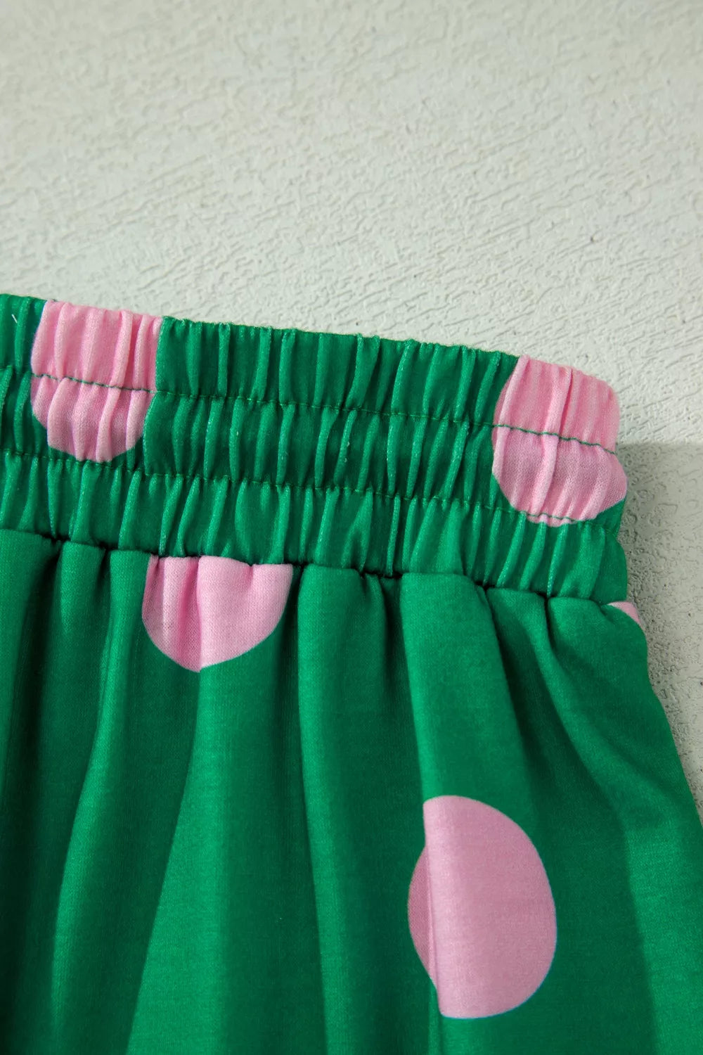 Polka Dot V Neck Tee and Shorts Set, view 10