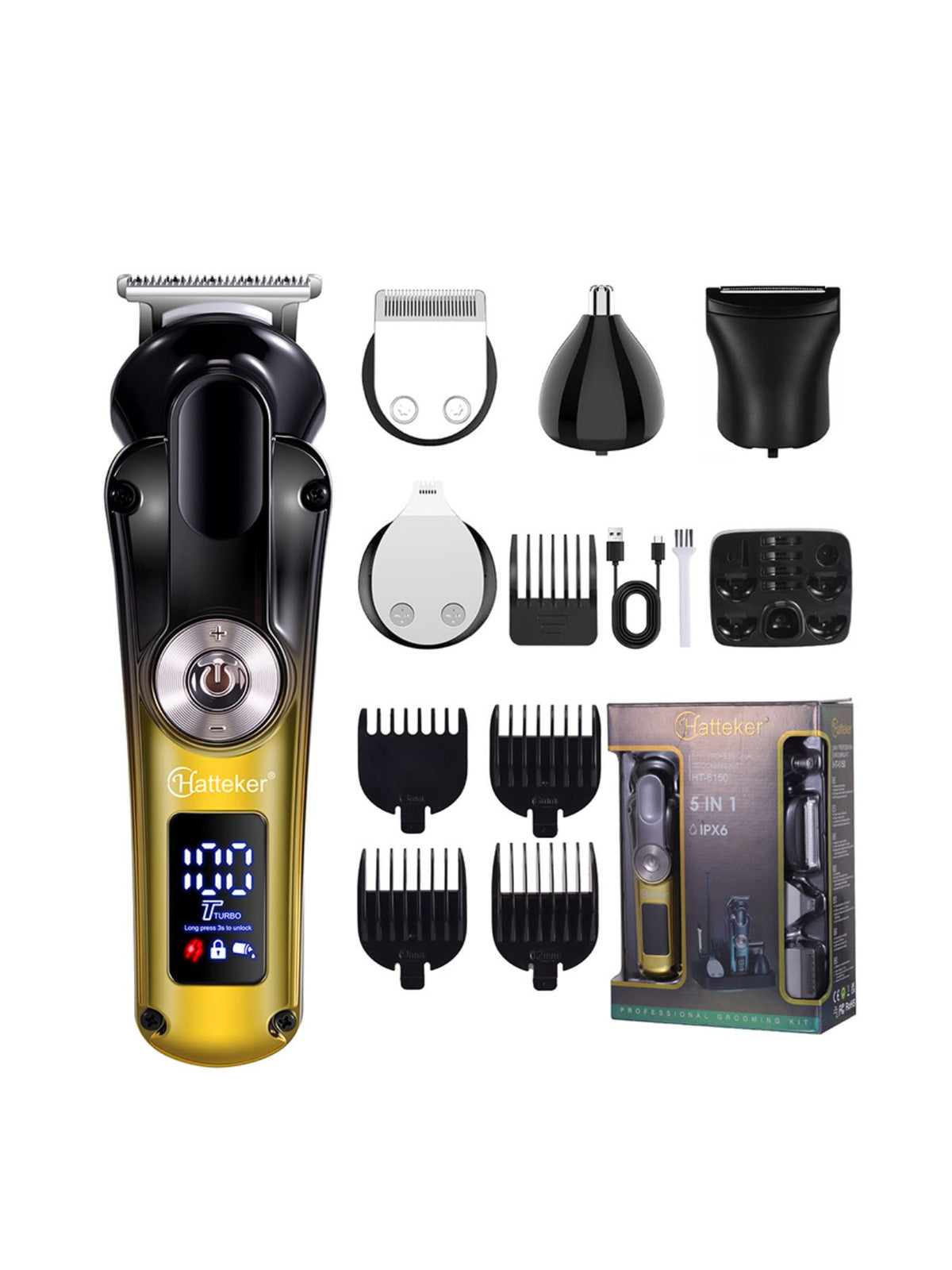 Hair clipper packaging view