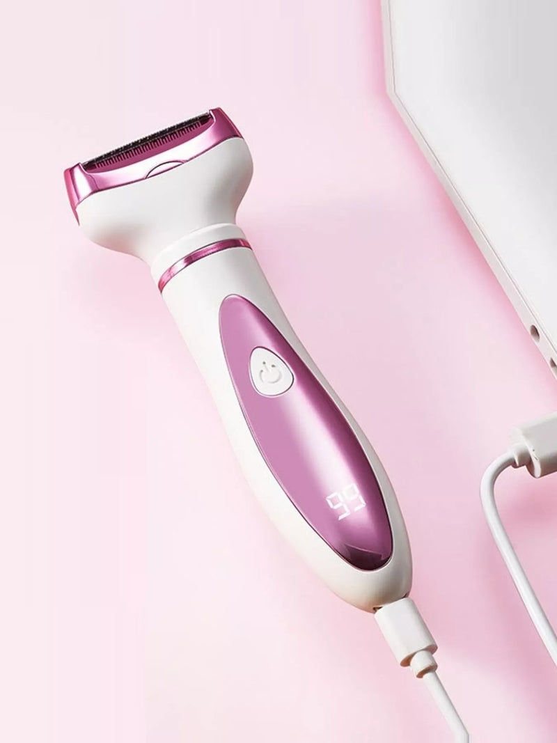 4 in 1 painless electric hair remover in pink