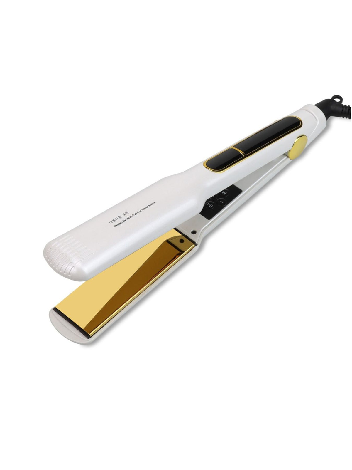 Straightener in use side view