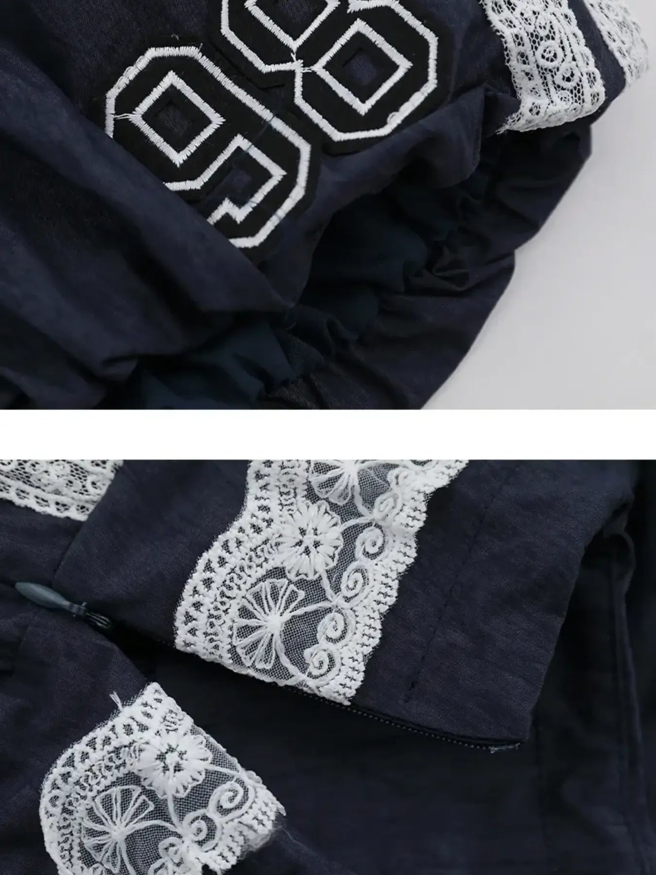 Lace Trim Shorts with Drawstring - Fashorio