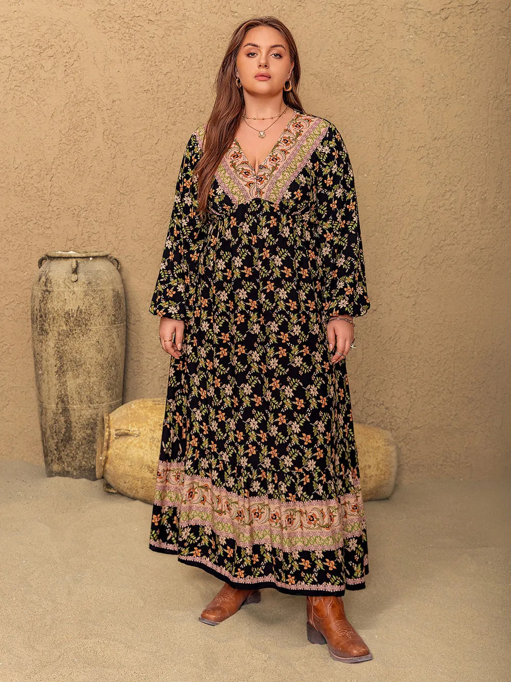 Floral print full length