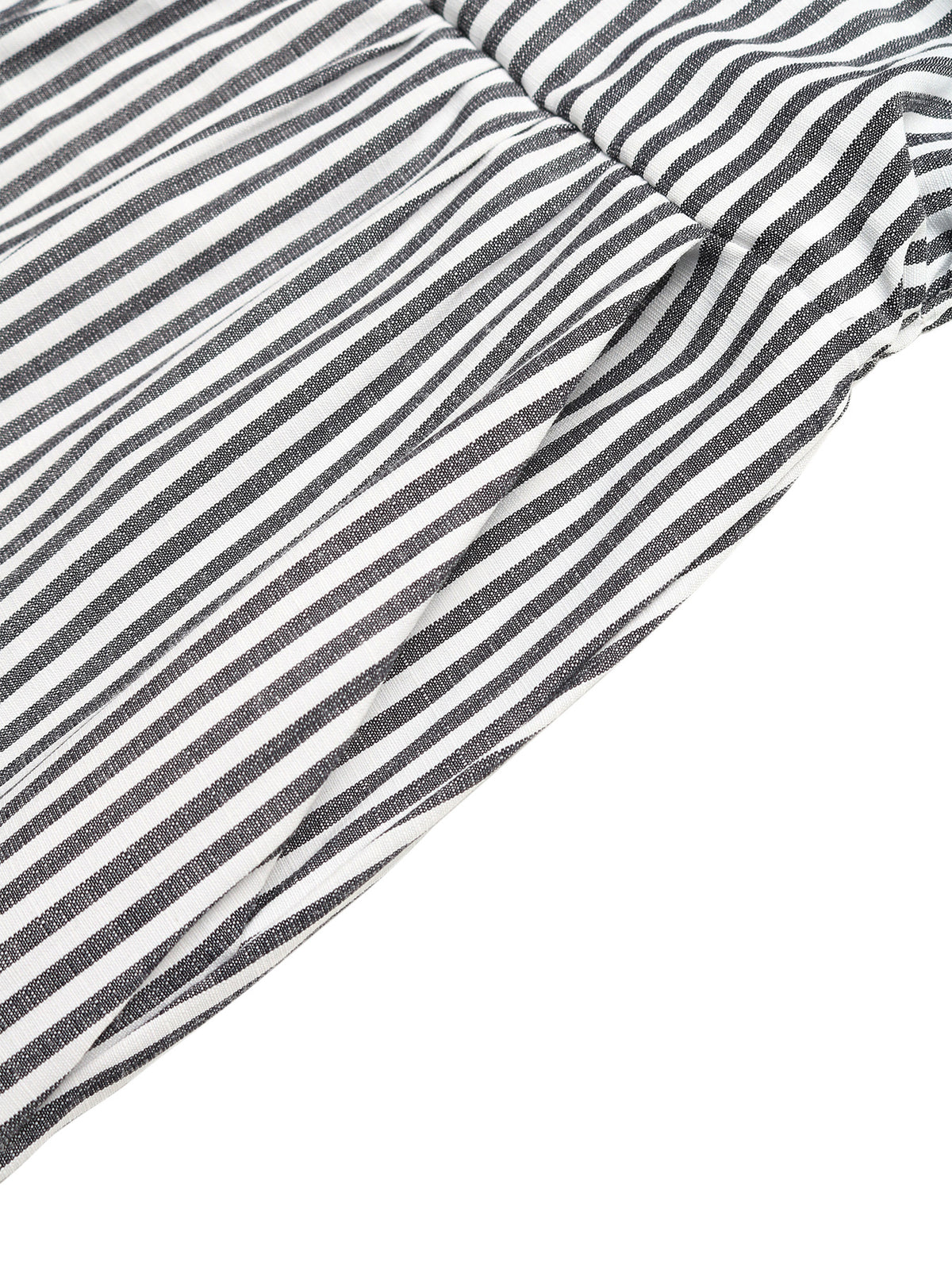 Close up of the stripe pattern on the fabric