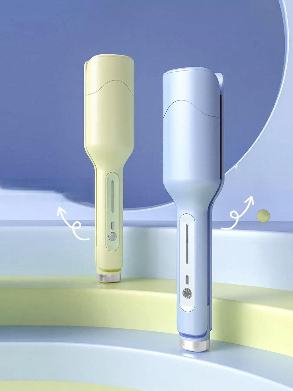Portable cordless curling iron