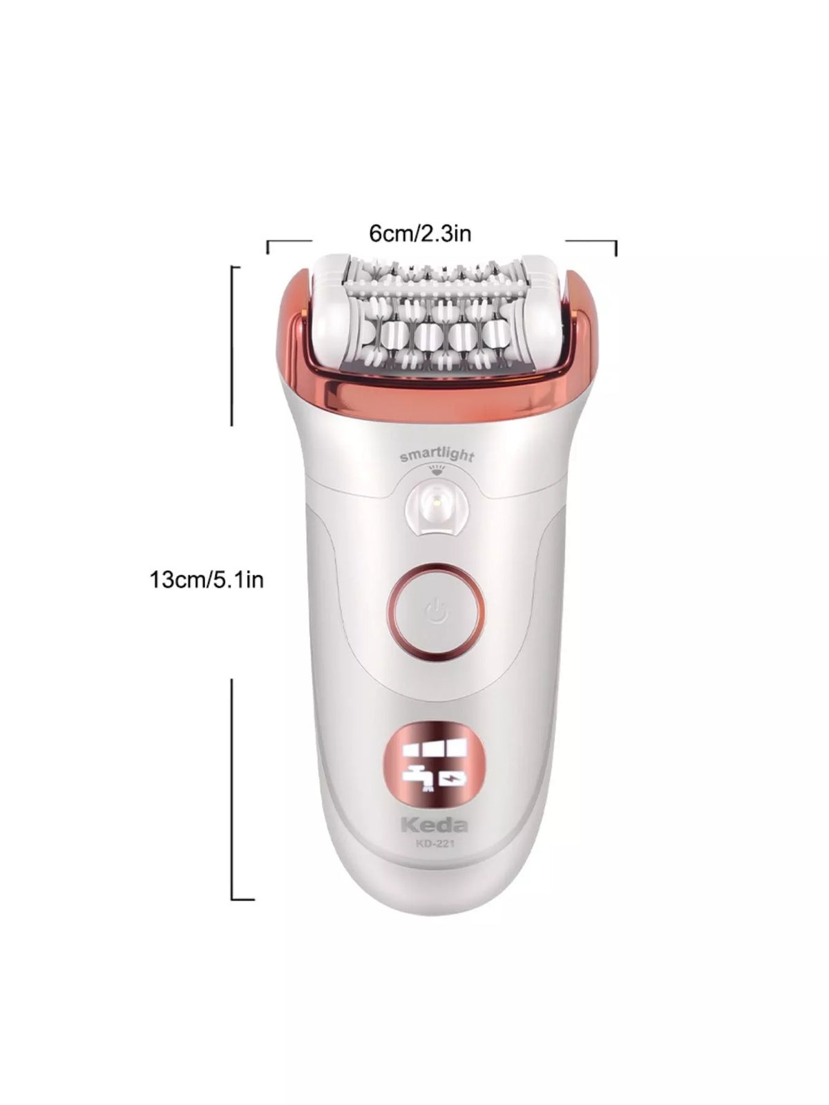 Epilator charging port detail