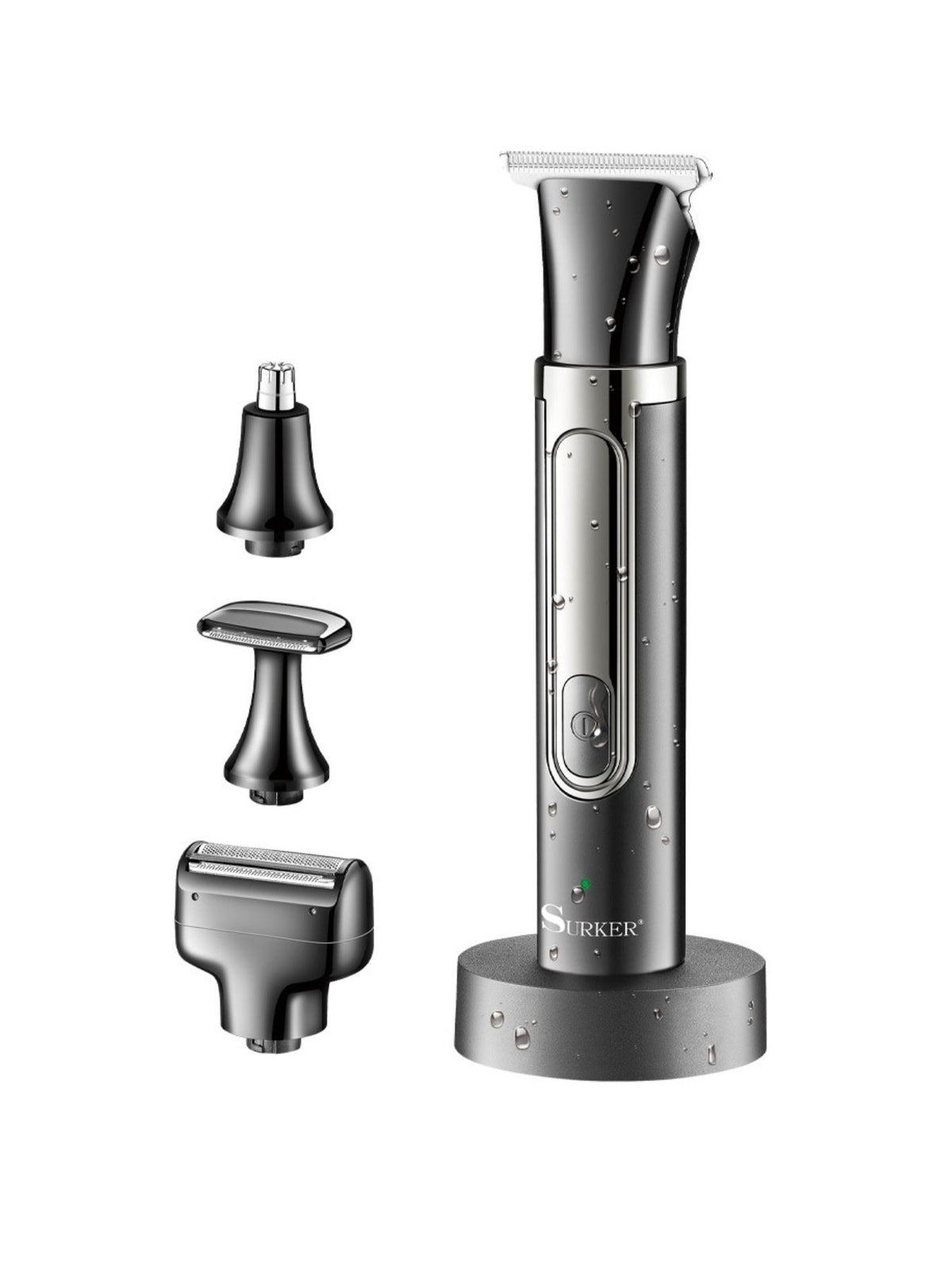 Black electric epilator side profile