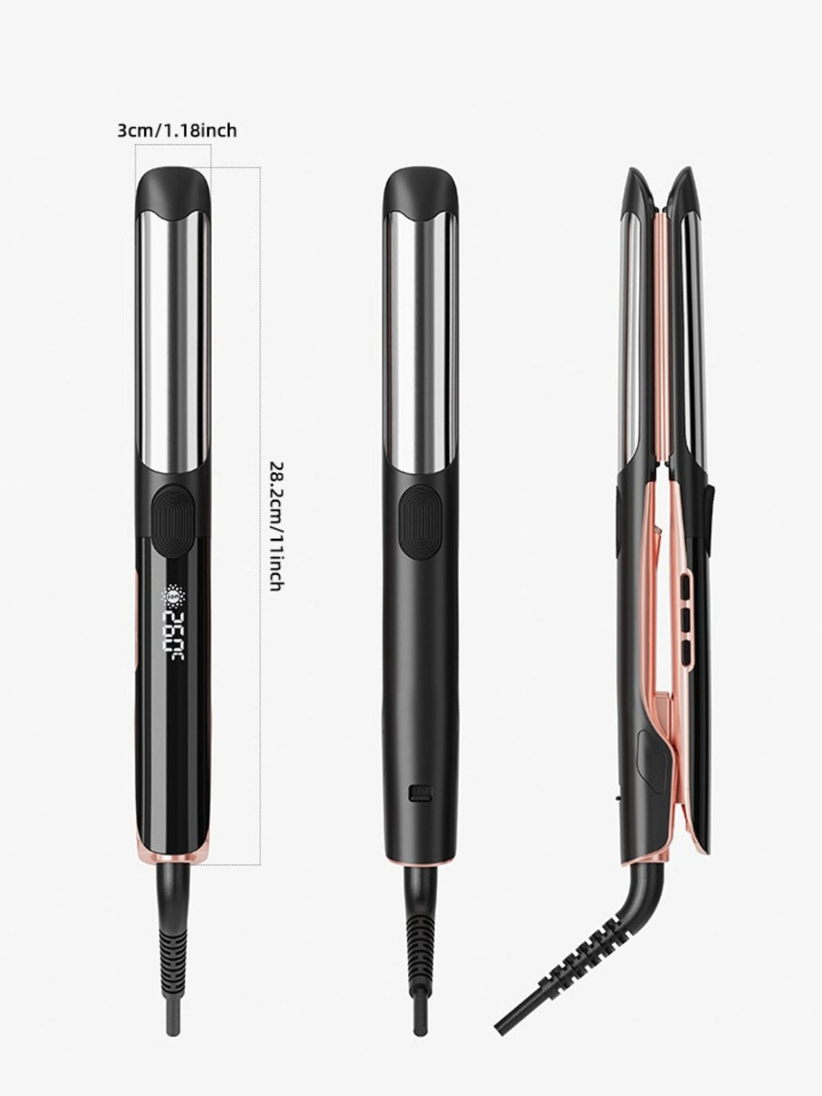Straightener held in hand