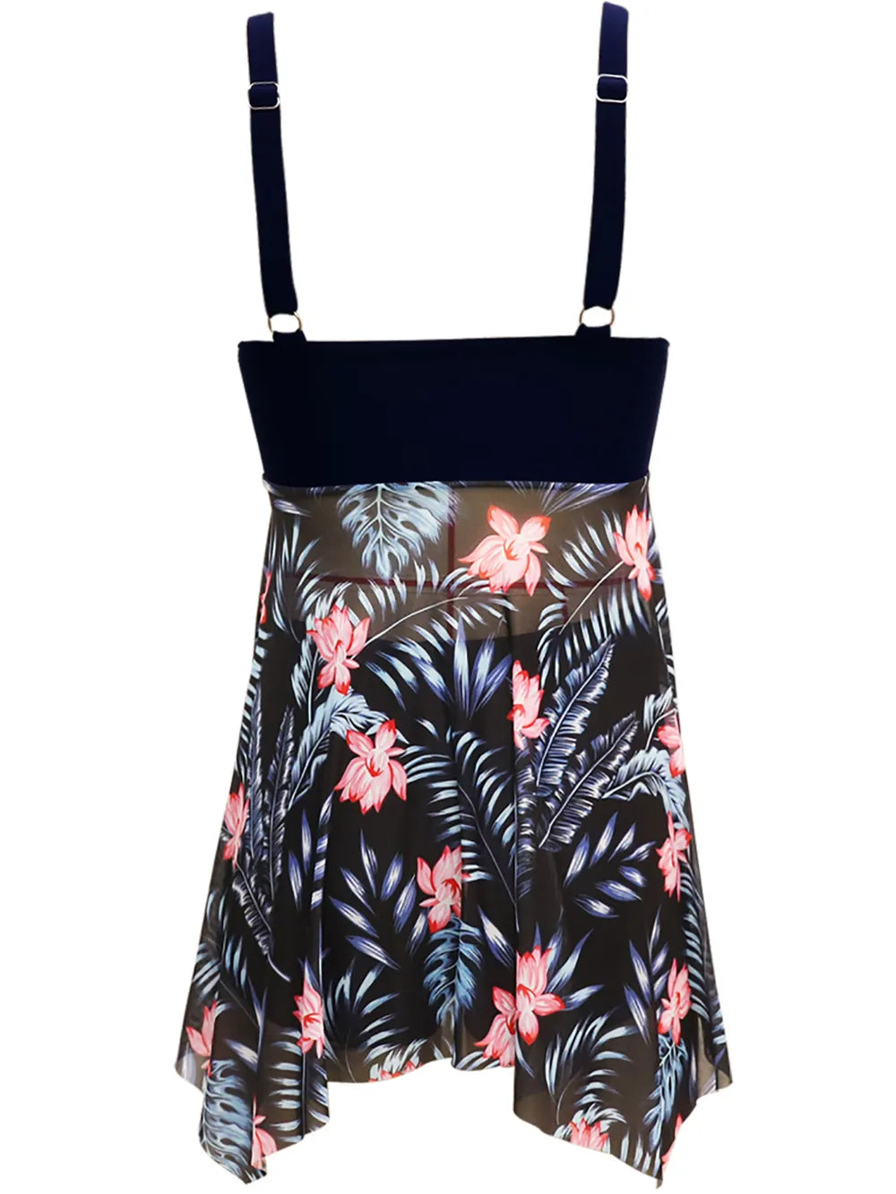 Printed two piece swim set styled look