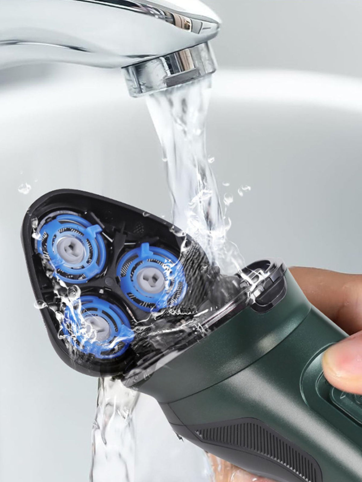 Dark gray rotary electric shaver body