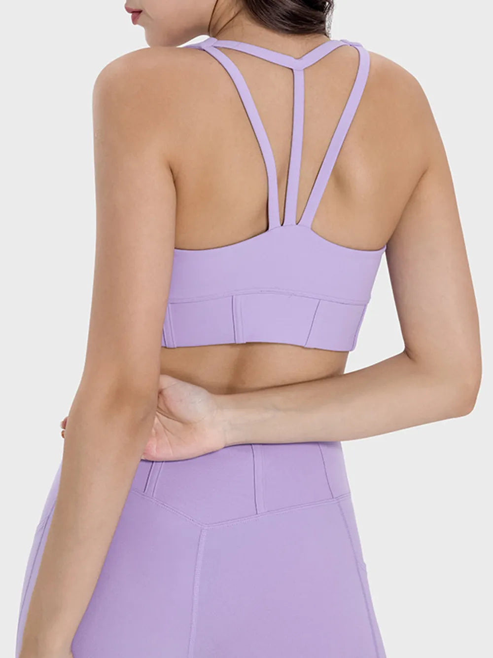 Millennia Square Neck Wide Strap Active Tank - Fashorio