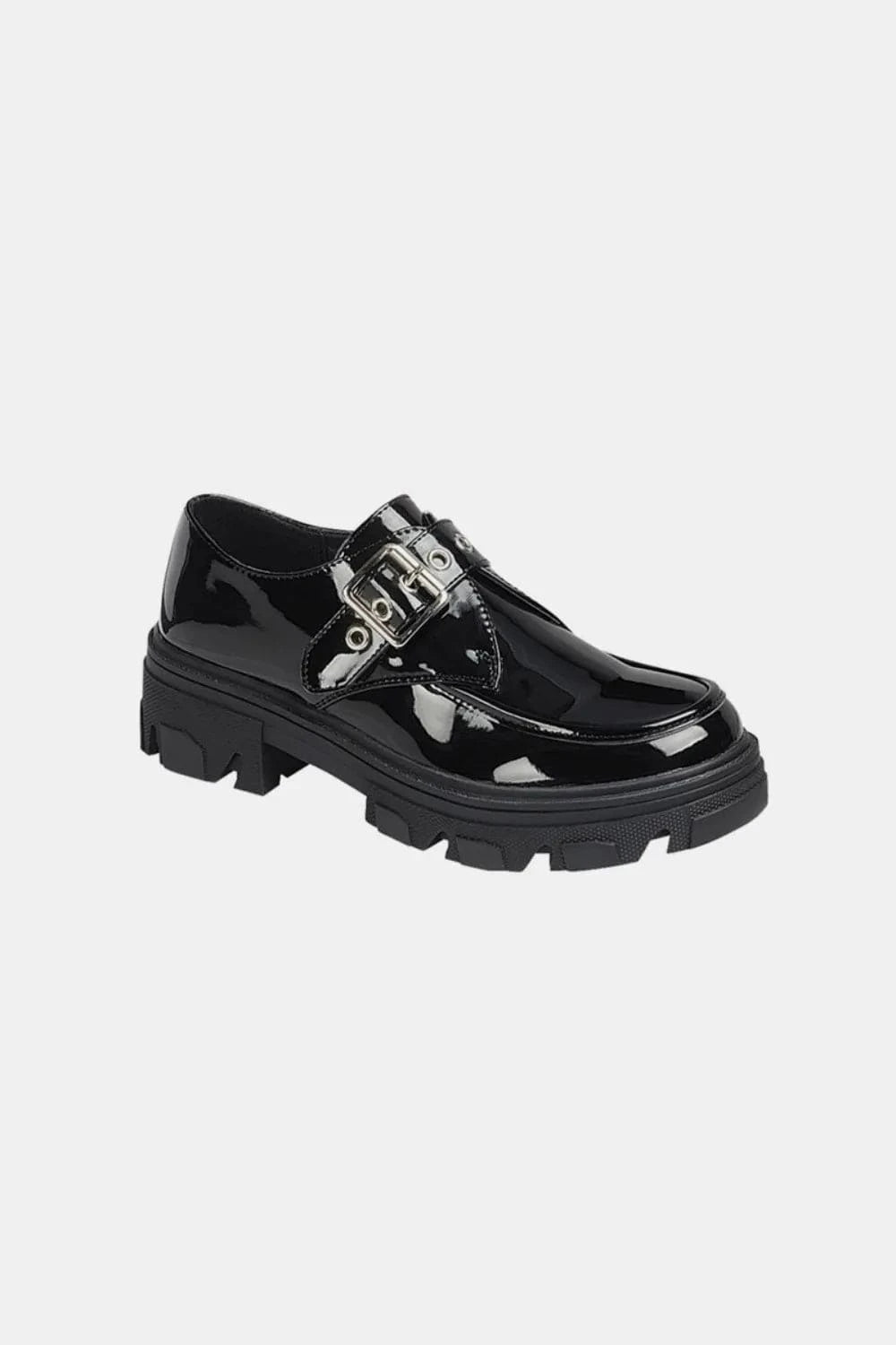 Forever Link Sneakers Black / 6 Forever Link Buckled Platform Lug Sole Loafers