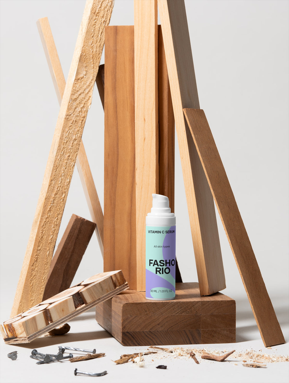 Vegan vitamin C serum packaging