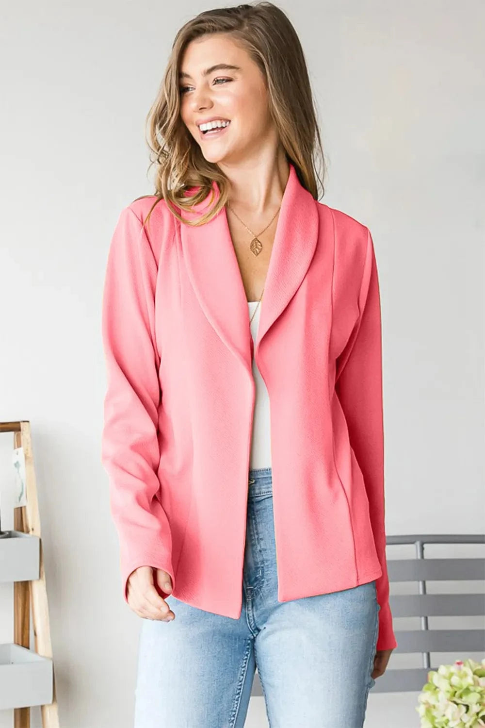Heimish Blazers Heimish Open Front Long Sleeve Blazer