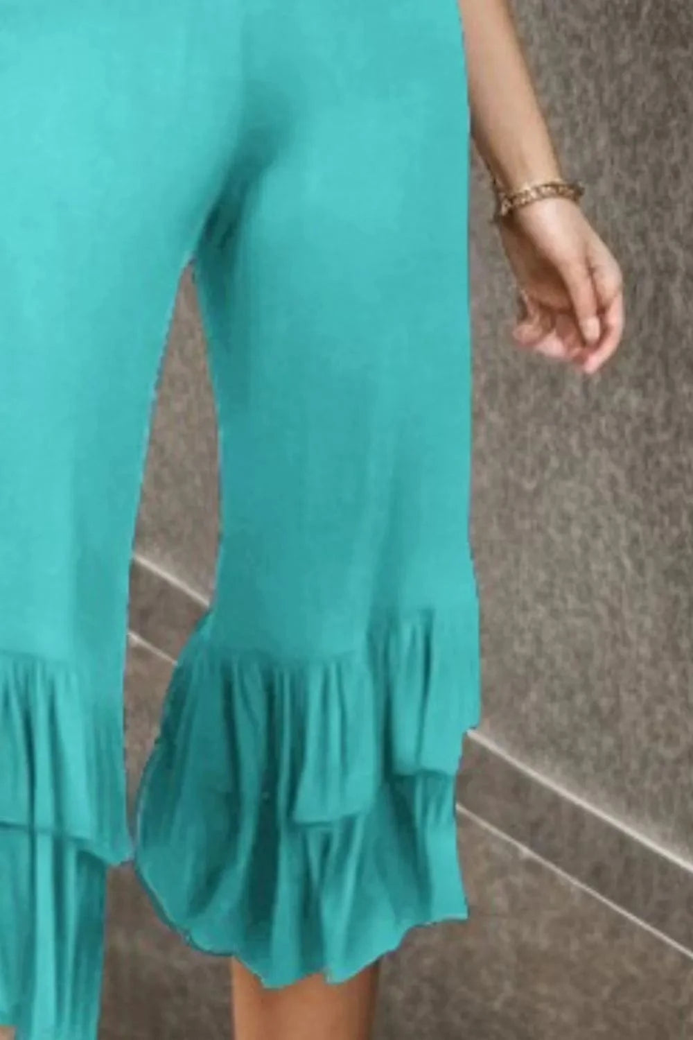 Heimish Heimish Full Size Ruffled High Waist Wide Leg Pants Plus Size