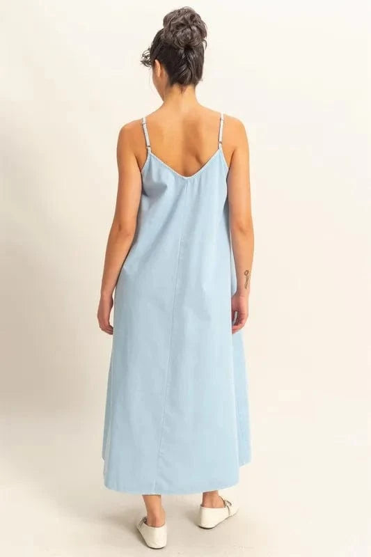 HYFVE dresses HYFVE Dyed V-Neck Loose Dress