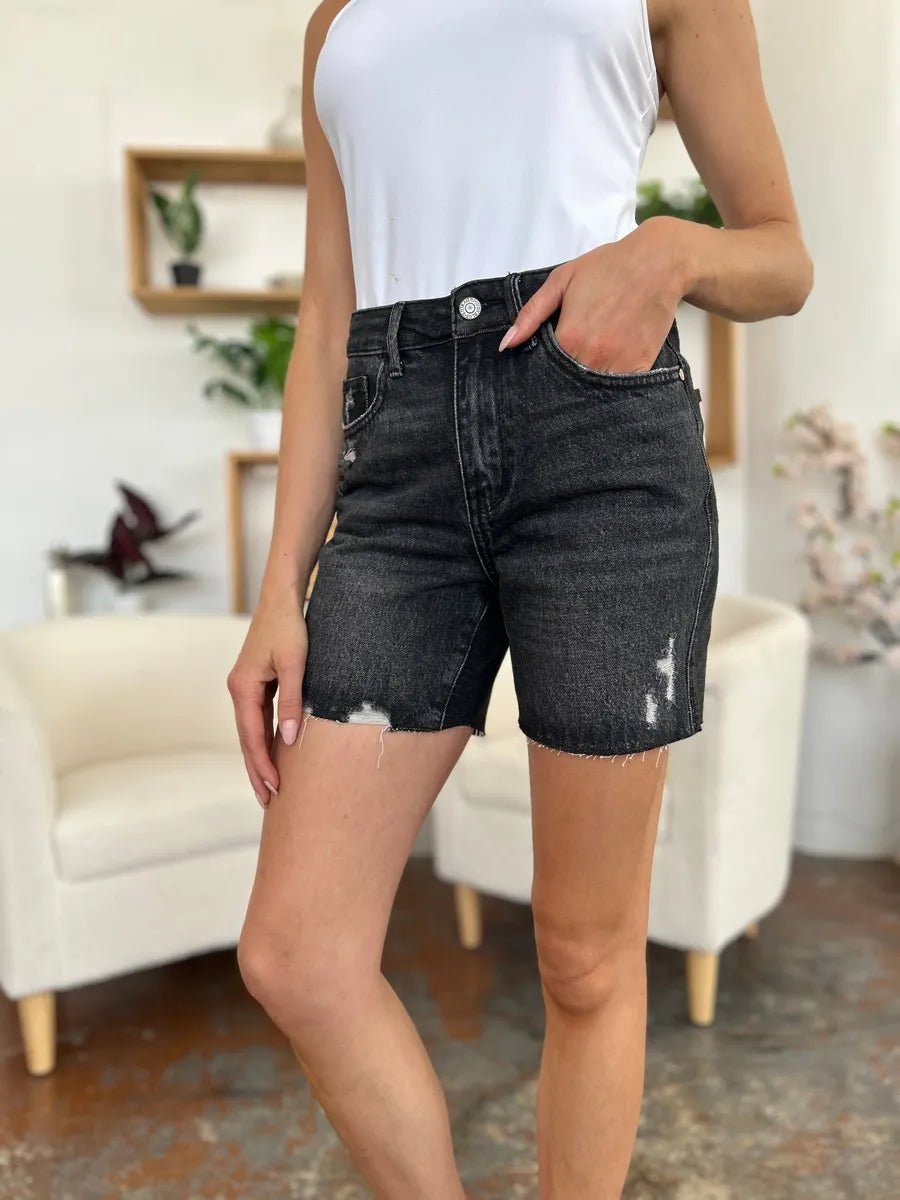 Judy Blue Jeans Judy Blue Full Size High Waist Rigid Magic Denim Shorts
