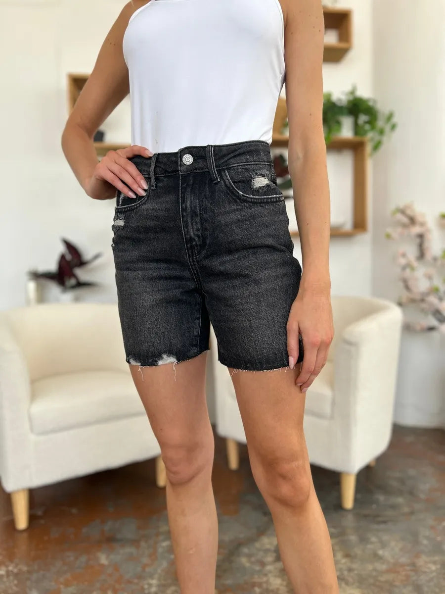 Judy Blue Jeans Judy Blue Full Size High Waist Rigid Magic Denim Shorts