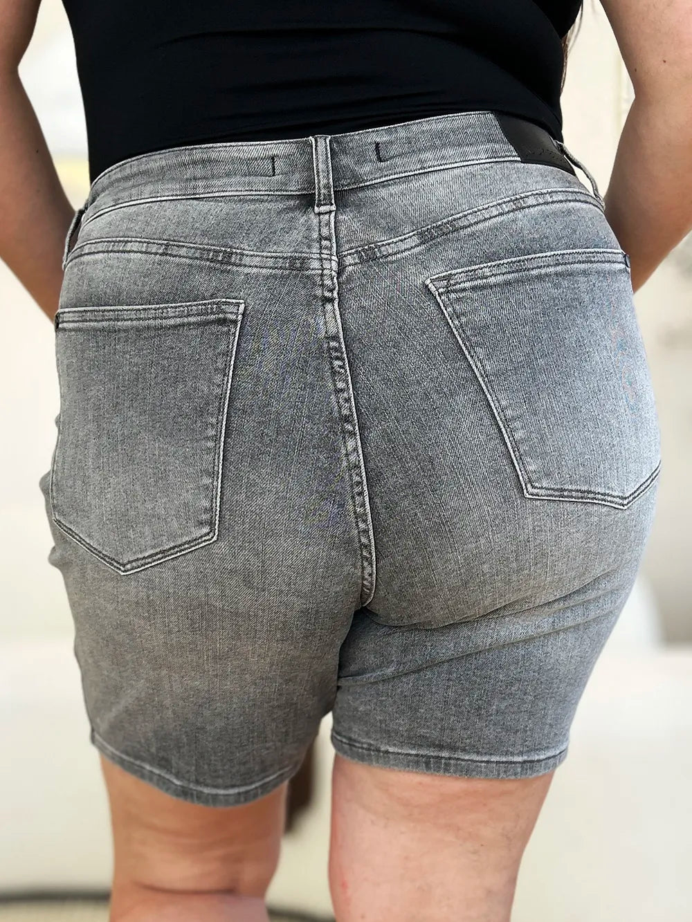 Judy Blue Jeans Judy Blue Full Size High Waist Washed Denim Shorts