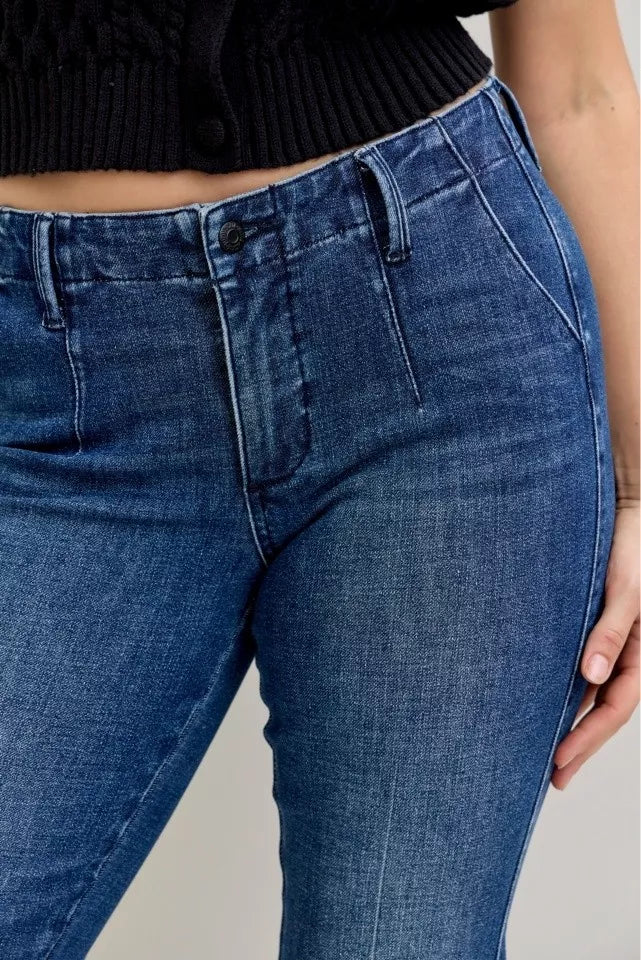 Judy Blue Judy Blue Full Size Mid Rise Bootcut Jeans with Welt Pockets Plus Size