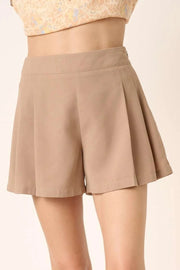 Mittoshop Mittoshop Side Invisible Zipper Pleated Shorts
