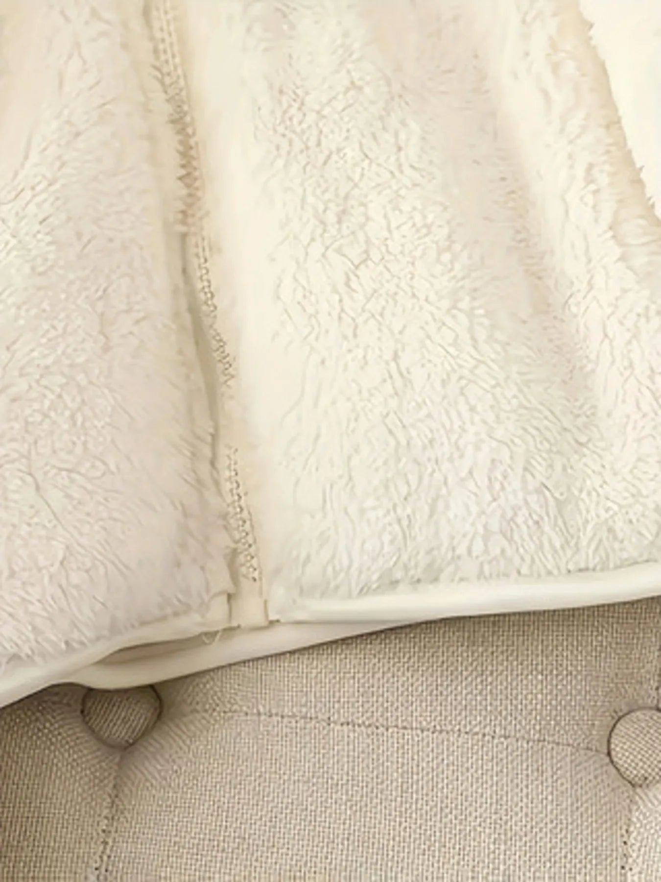 Moya Trench Coats Fleece Long Sleeve Zip-Up Jacket