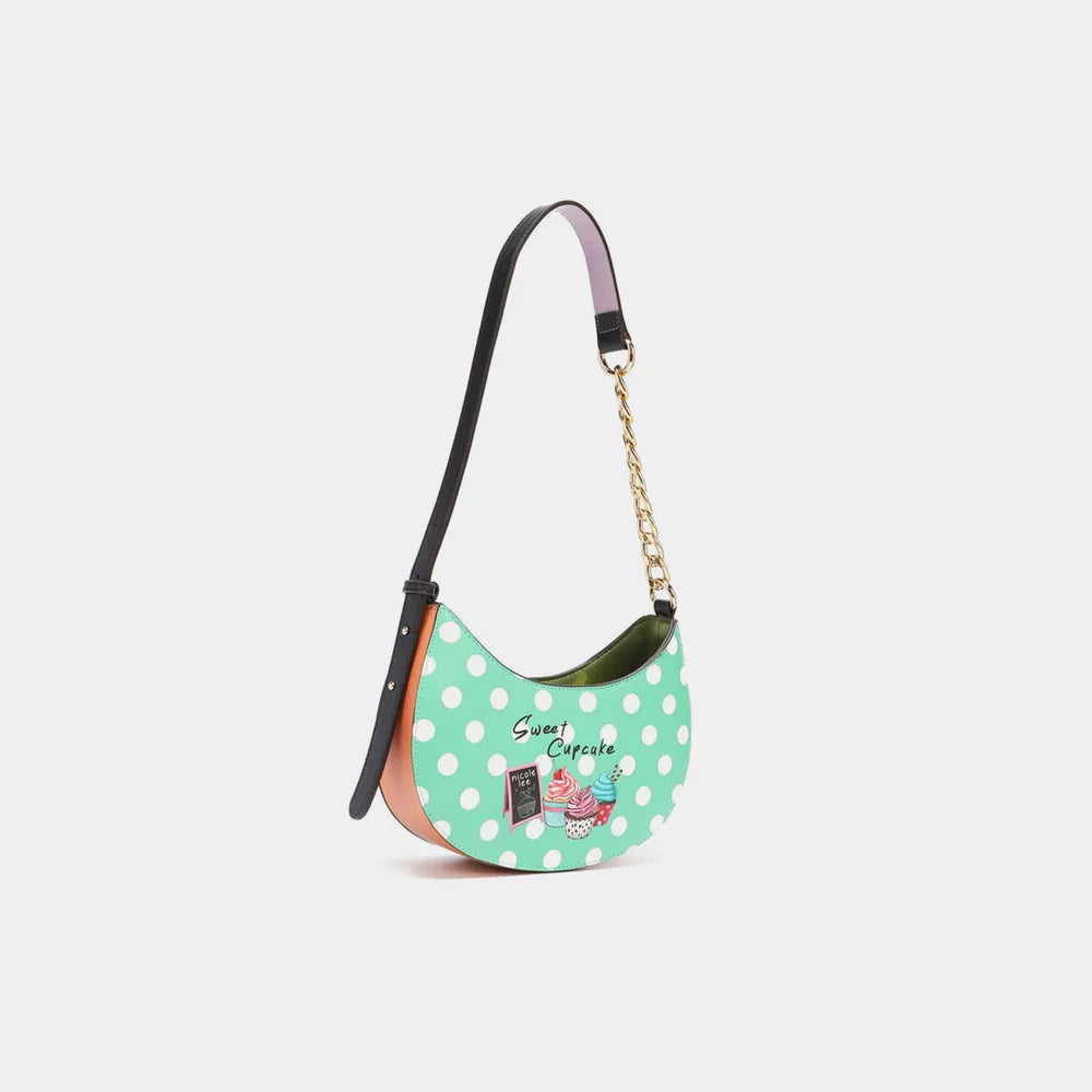 Nicole Lee USA Bags Cupcake Dog / One Size Nicole Lee USA Vegan Leather Polka Dot Shoulder Bag