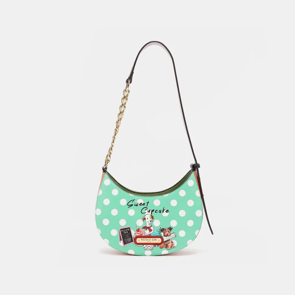Nicole Lee USA Bags Cupcake Dog / One Size Nicole Lee USA Vegan Leather Polka Dot Shoulder Bag