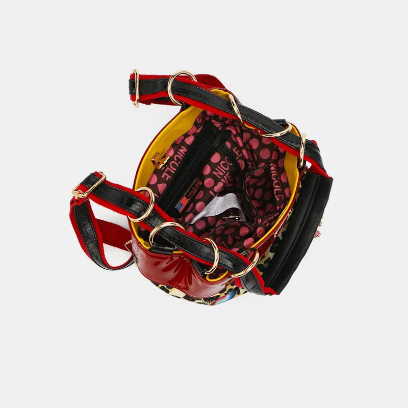 Nicole Lee USA Bags Leopard / One Size Nicole Lee USA Nylon Multifunctional Bucket Backpack