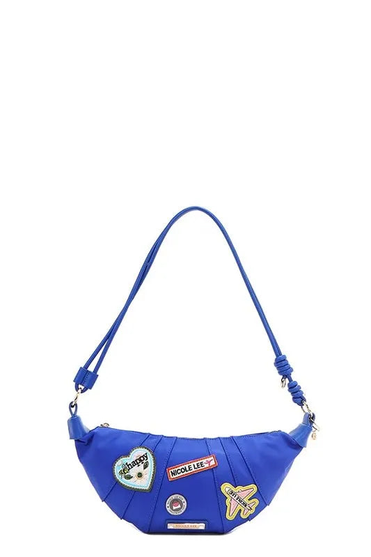 Nicole Lee USA Bags Royal Blue / One Size Nicole Lee USA Color Patch Croissant Bag