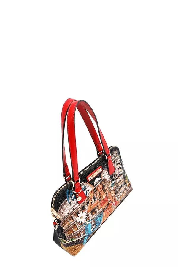 Nicole Lee USA MARTHA TRAVELS ITALY / OS Nicole Lee USA Martha Travels Italy - Dome Satchel